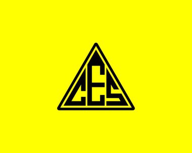 CES logo tasarım vektör şablonu. CES