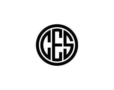 CES logo tasarım vektör şablonu. CES