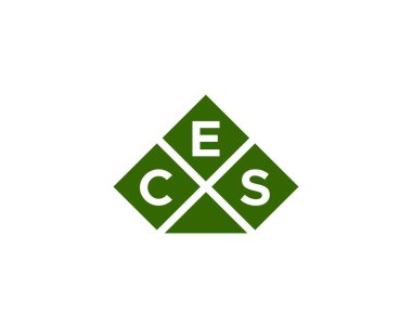 CES logo tasarım vektör şablonu. CES