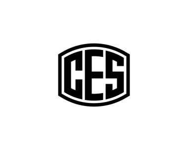 CES logo tasarım vektör şablonu. CES