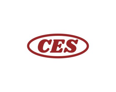 CES logo tasarım vektör şablonu. CES