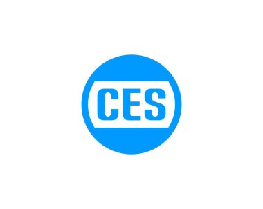 CES logo tasarım vektör şablonu. CES