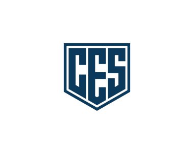 CES logo tasarım vektör şablonu. CES