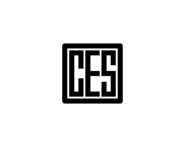 CES logo tasarım vektör şablonu. CES