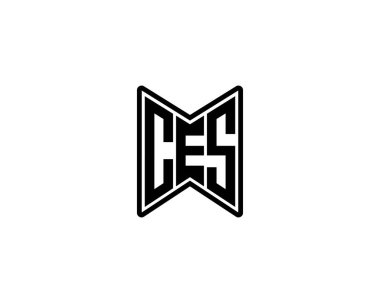 CES logo tasarım vektör şablonu. CES