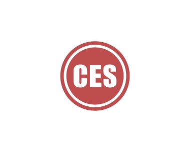CES logo tasarım vektör şablonu. CES