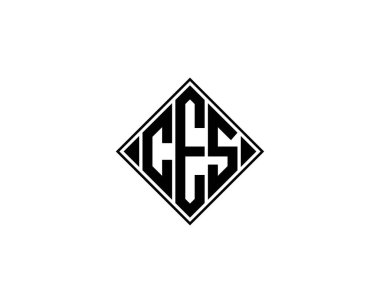 CES logo tasarım vektör şablonu. CES