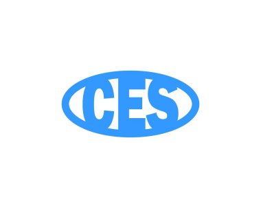 CES logo tasarım vektör şablonu. CES