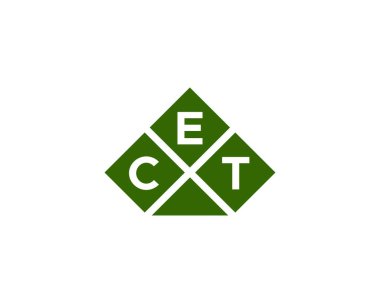 CET logo tasarım vektör şablonu. CET