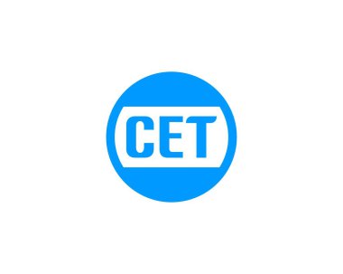 CET logo tasarım vektör şablonu. CET