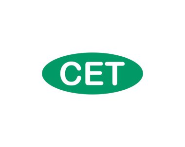 CET logo tasarım vektör şablonu. CET