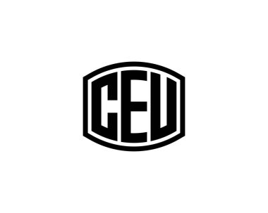 CEU logo tasarım vektör şablonu. CEU