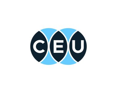 CEU logo tasarım vektör şablonu. CEU