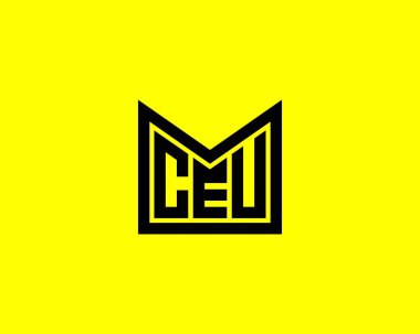 CEU logo tasarım vektör şablonu. CEU