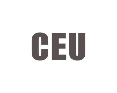 CEU logo tasarım vektör şablonu. CEU