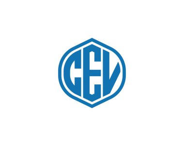 CEV Logo tasarım vektör şablonu. CEV