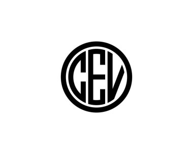 CEV Logo tasarım vektör şablonu. CEV