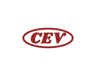 CEV Logo tasarım vektör şablonu. CEV