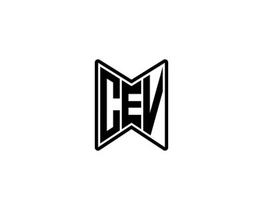 CEV Logo tasarım vektör şablonu. CEV