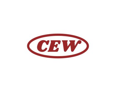CEW logo tasarım vektör şablonu. CEW