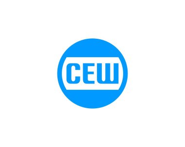 CEW logo tasarım vektör şablonu. CEW