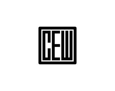 CEW logo tasarım vektör şablonu. CEW