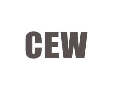 CEW logo tasarım vektör şablonu. CEW