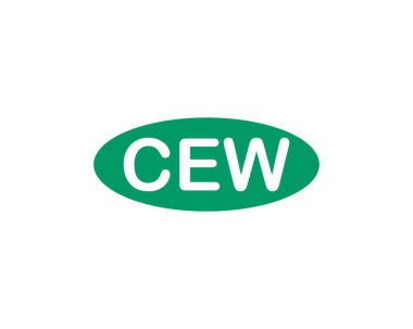 CEW logo tasarım vektör şablonu. CEW