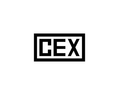 CEX logo tasarım vektör şablonu. CEX