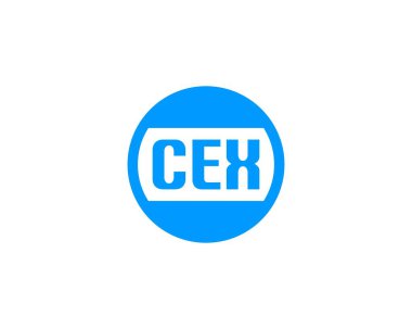 CEX logo tasarım vektör şablonu. CEX