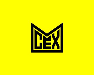 CEX logo tasarım vektör şablonu. CEX