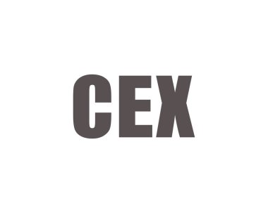 CEX logo tasarım vektör şablonu. CEX
