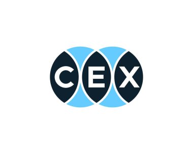 CEX logo tasarım vektör şablonu. CEX