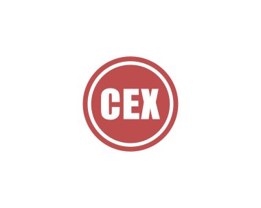 CEX logo tasarım vektör şablonu. CEX