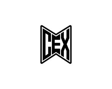 CEX logo tasarım vektör şablonu. CEX
