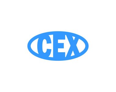 CEX logo tasarım vektör şablonu. CEX
