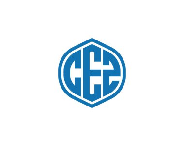 CEZ logo tasarım vektör şablonu. CEZ