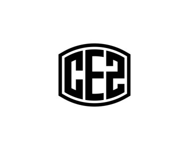 CEZ logo tasarım vektör şablonu. CEZ