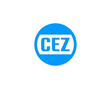 CEZ logo tasarım vektör şablonu. CEZ