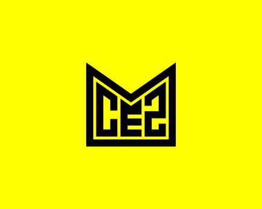 CEZ logo tasarım vektör şablonu. CEZ