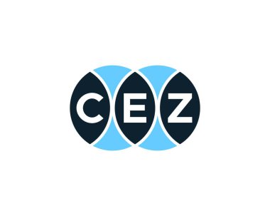 CEZ logo tasarım vektör şablonu. CEZ
