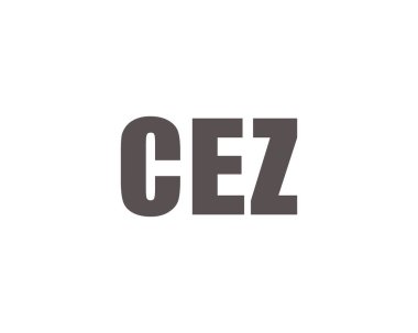 CEZ logo tasarım vektör şablonu. CEZ