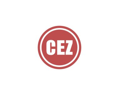 CEZ logo tasarım vektör şablonu. CEZ