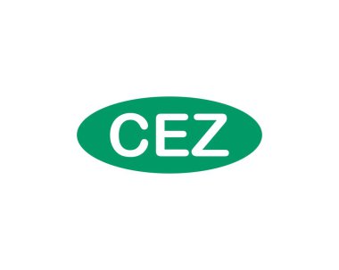 CEZ logo tasarım vektör şablonu. CEZ