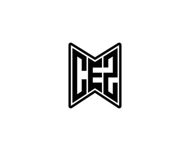 CEZ logo tasarım vektör şablonu. CEZ