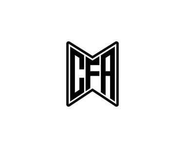 CFA logo tasarım vektör şablonu. CFA