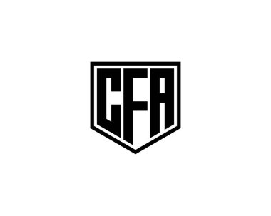 CFA logo tasarım vektör şablonu. CFA