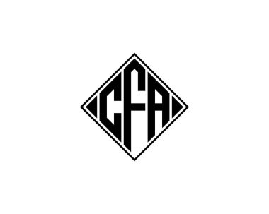 CFA logo tasarım vektör şablonu. CFA