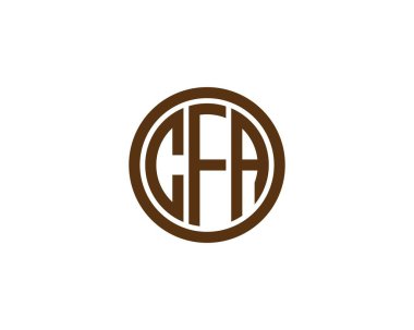 CFA logo tasarım vektör şablonu. CFA