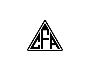 CFA logo tasarım vektör şablonu. CFA
